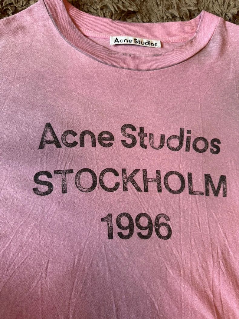 Acne Studios Acne Studios Dirty pink letter short-sleeved shirt Size XS / US 0-2 / IT 36-38 - 1 Thumbnail