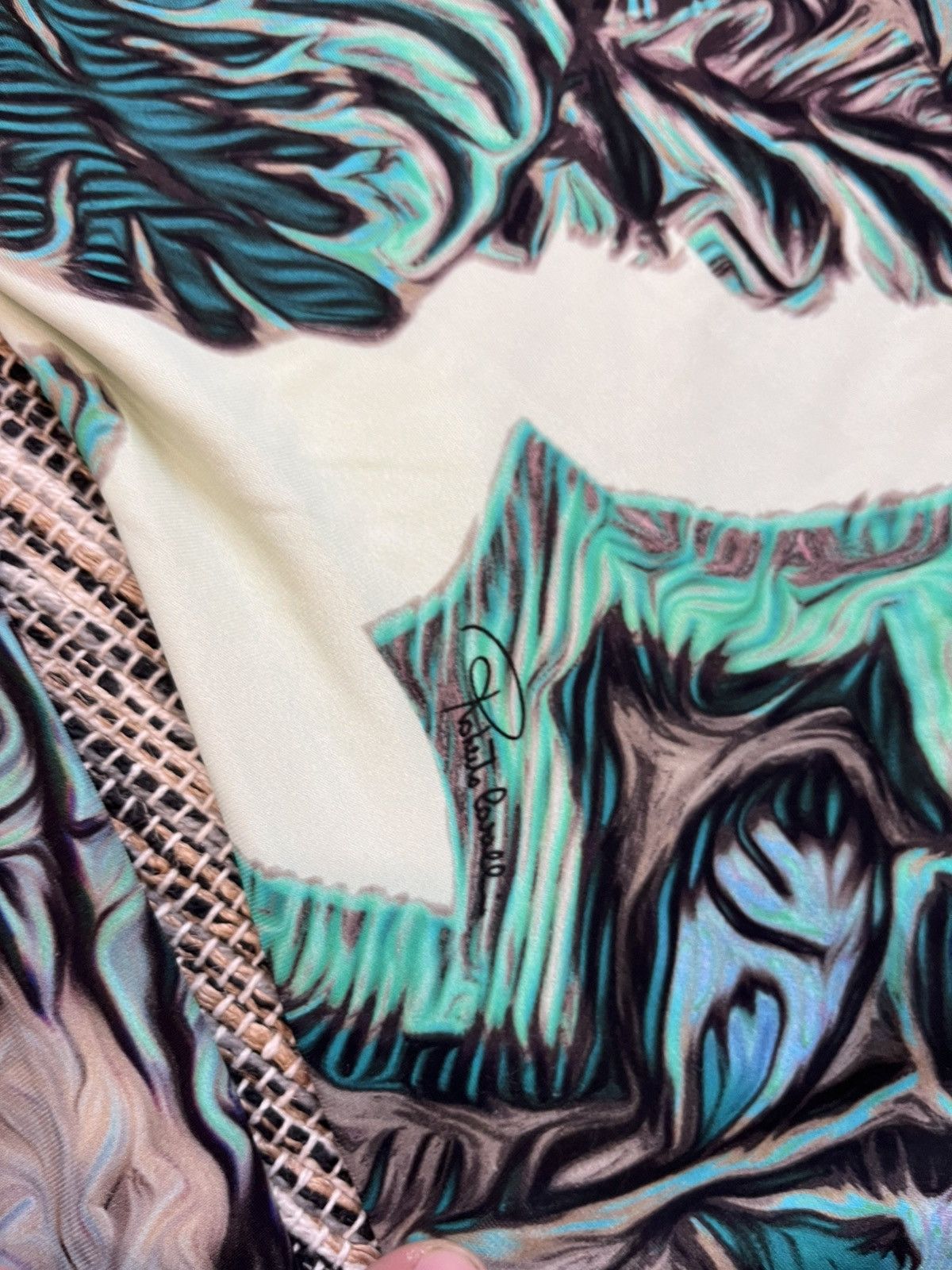Roberto Cavalli × Vintage Vintage Roberto Cavalli Blouse Avantgarde Longsleeve Tshirt Size XS / US 0-2 / IT 36-38 - 9 Thumbnail