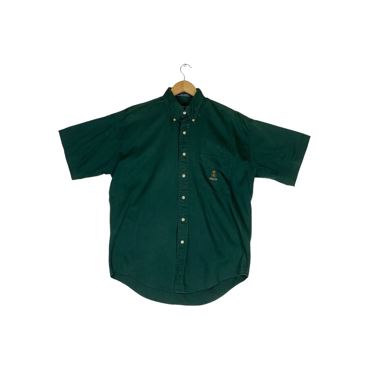 Chaps Ralph Lauren 🔥LAST PRICE🔥 Vintage Chaps Ralph Lauren Dark Green Shirt Size US M / EU 48-50 / 2 - 1 Thumbnail