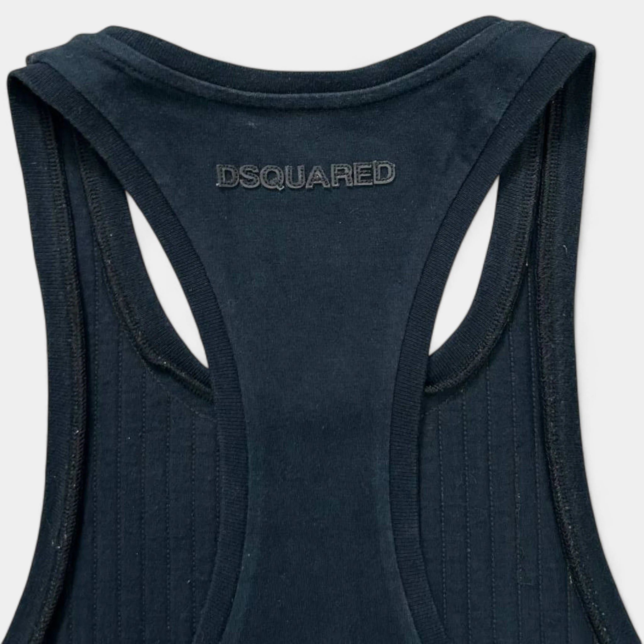 Dsquared2 Dsquared2 Black Leather Tanktop Size S / US 4 / IT 40 - 6 Thumbnail