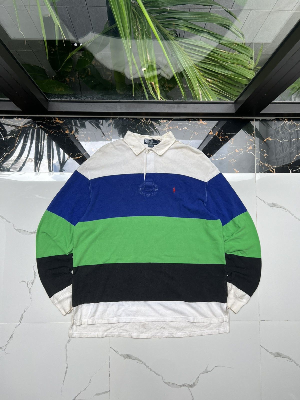 Polo Ralph Lauren × Vintage 90's POLO RALPH LAUREN Y2K LONGSLEEVE TEE Size US XL / EU 56 / 4 - 1 Thumbnail