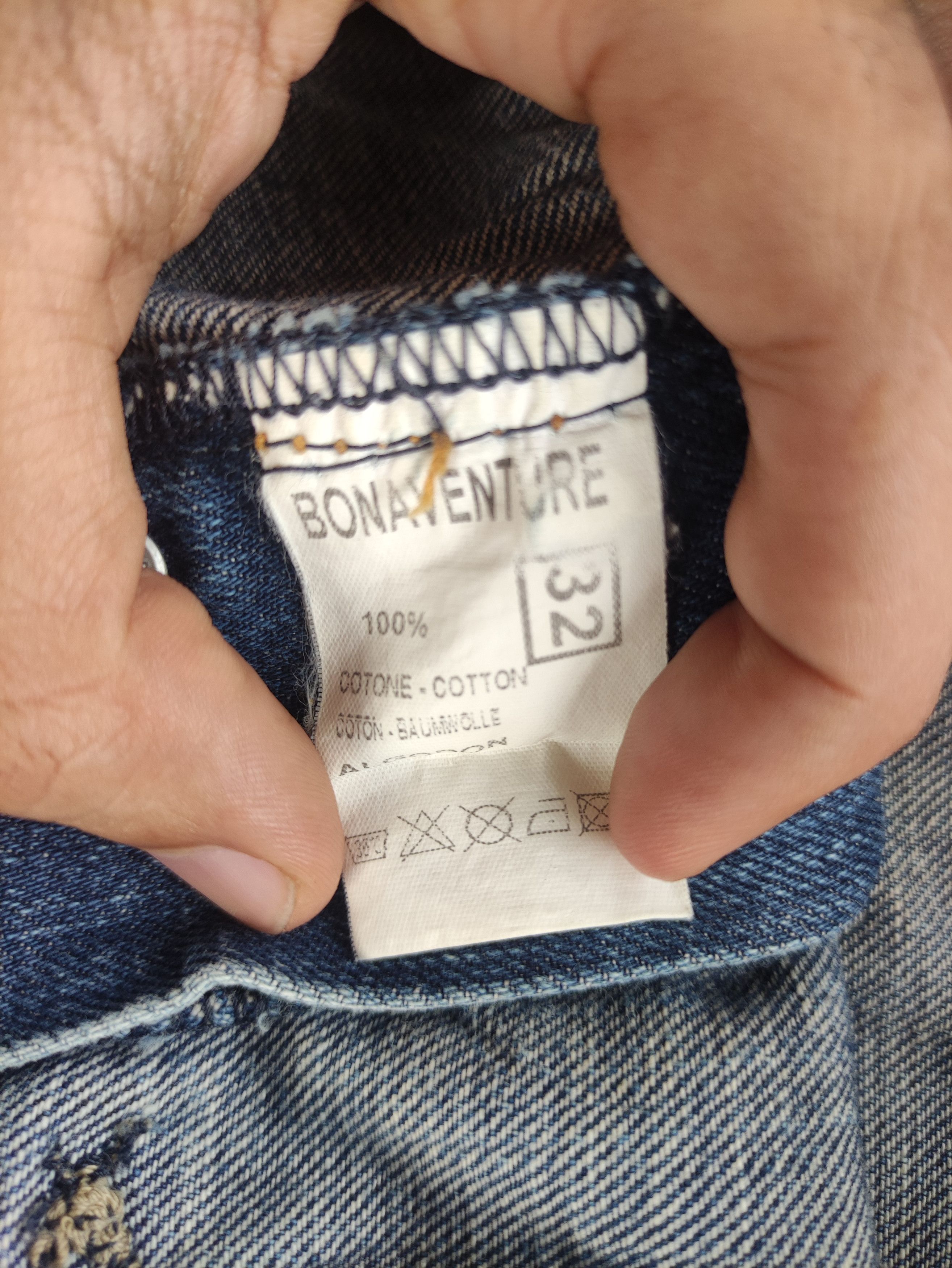 Japanese Brand Vintage Bonavanture Button Flare Jean Distressed Faded denim Size US 32 / EU 48 - 8 Thumbnail
