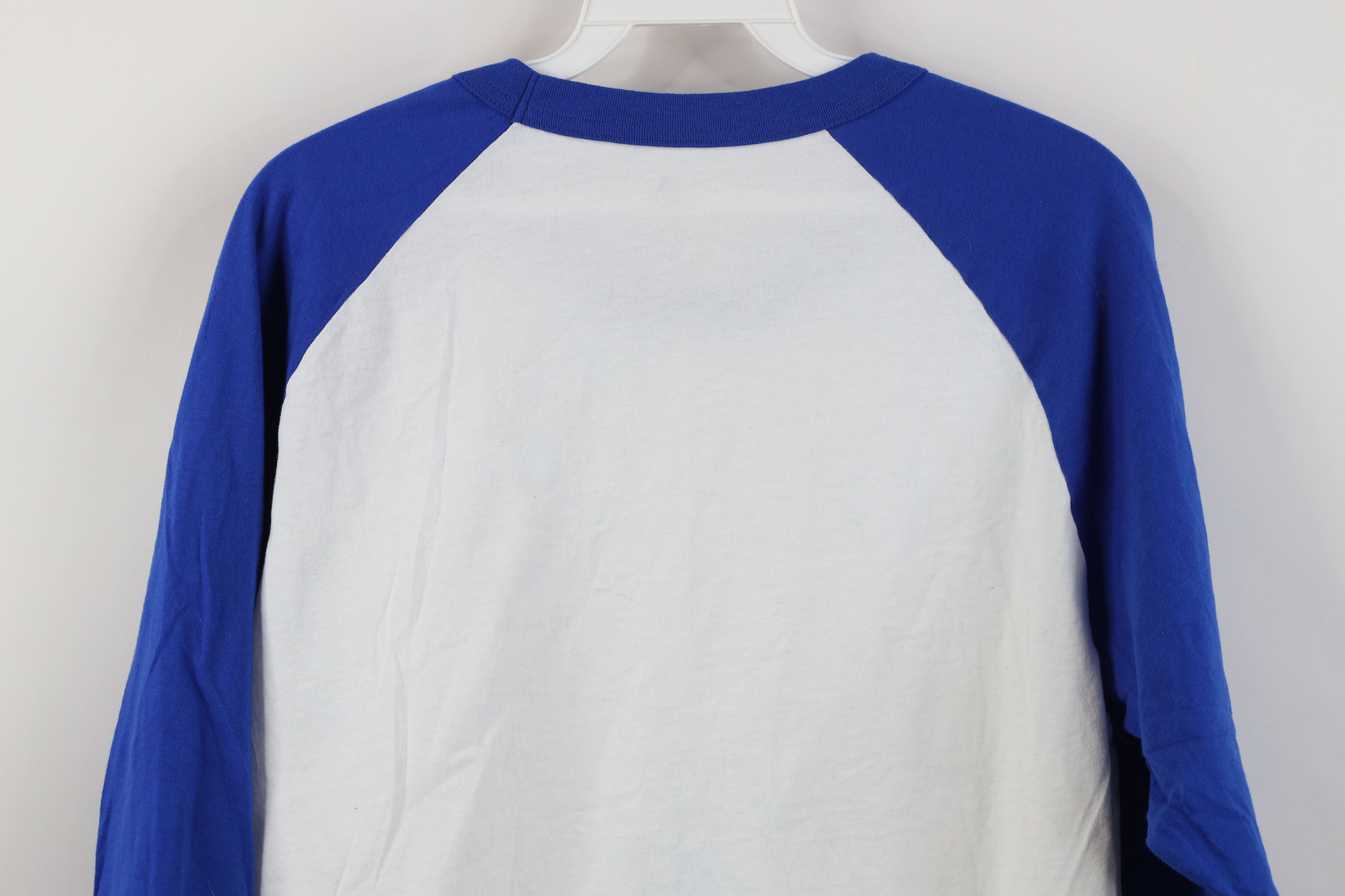 Adidas Deadstock Y2K Adidas 3/4 Sleeve Raglan Baseball T-Shirt Blue Size US M / EU 48-50 / 2 - 11 Thumbnail