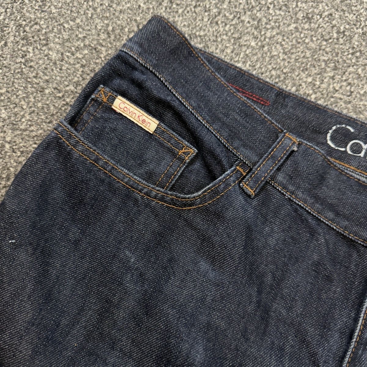 Calvin Klein Vintage Y2K Baggy Flared Asap Denim Size US 36 / EU 52 - 6 Thumbnail