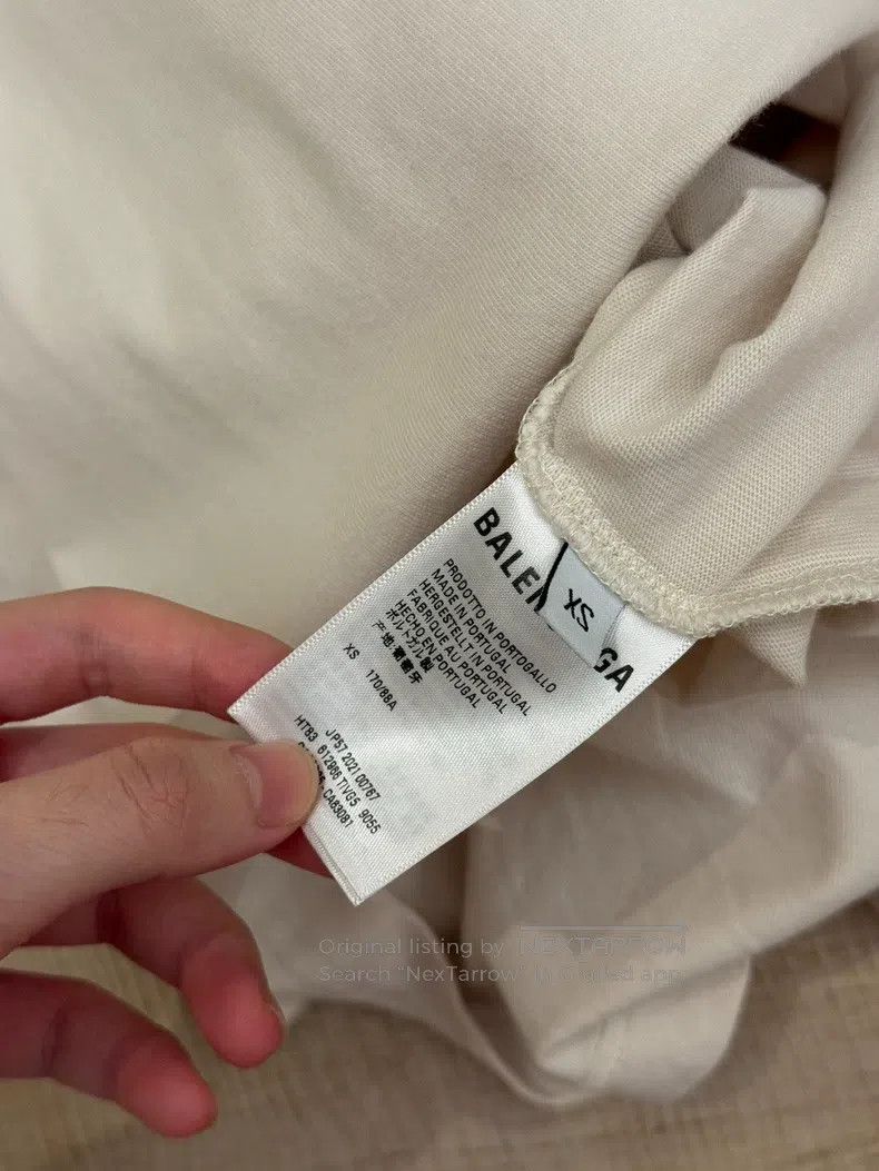 Balenciaga Balenciaga Front and Back Blue Letter T-Shirt Size US XS / EU 42 / 0 - 6 Thumbnail