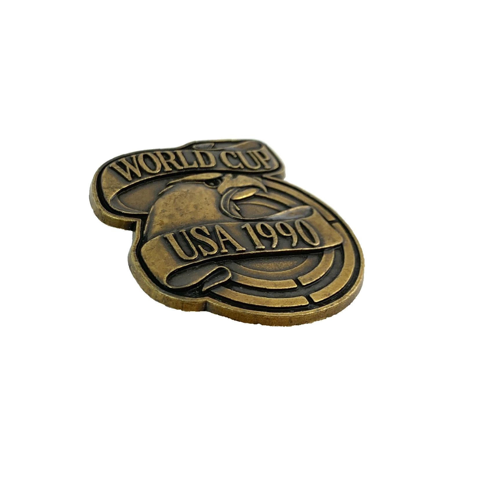 Vintage VINTAGE World Cup USA 1990 Metal Belt Buckle Men Western Buckle Belt Buckle Metal USA 1990 Mens Size ONE SIZE - 3 Thumbnail