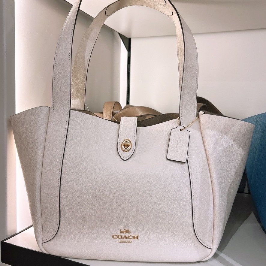 Coach Hadley Turnlock Tote Bag CAL17 Gold/Chalk Size ONE SIZE - 1 Thumbnail