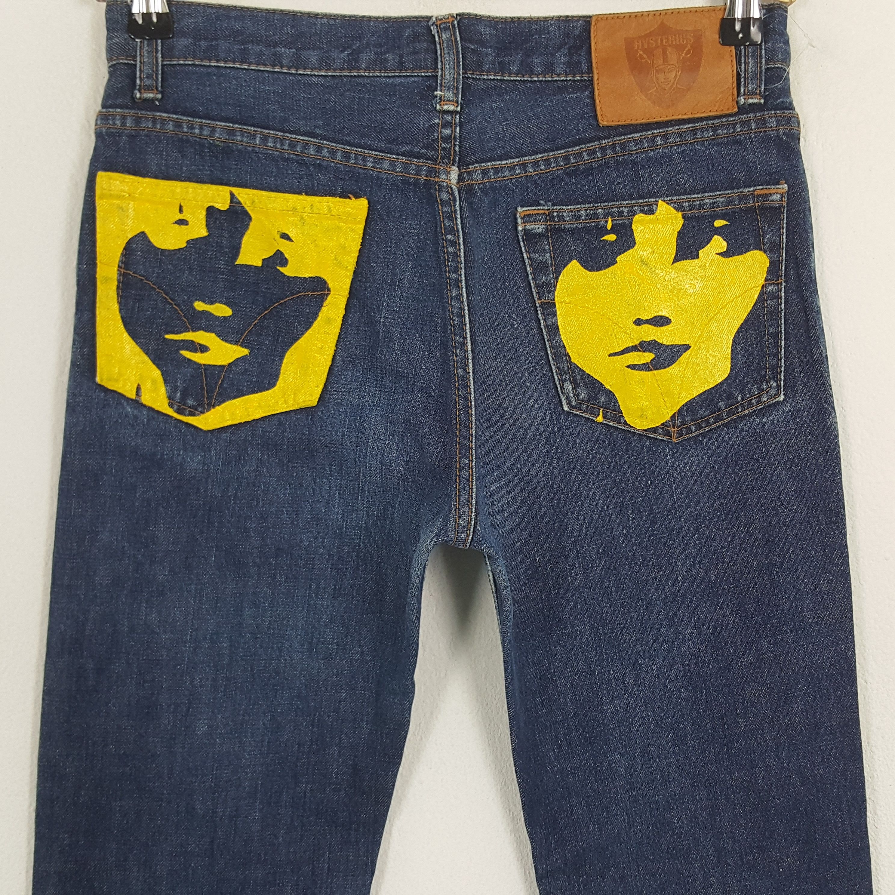 Hysteric Glamour × Japanese Brand × Vintage Vintage Hysteric Glamour Custom Art Denim Jeans Size US 27 - 2 Thumbnail