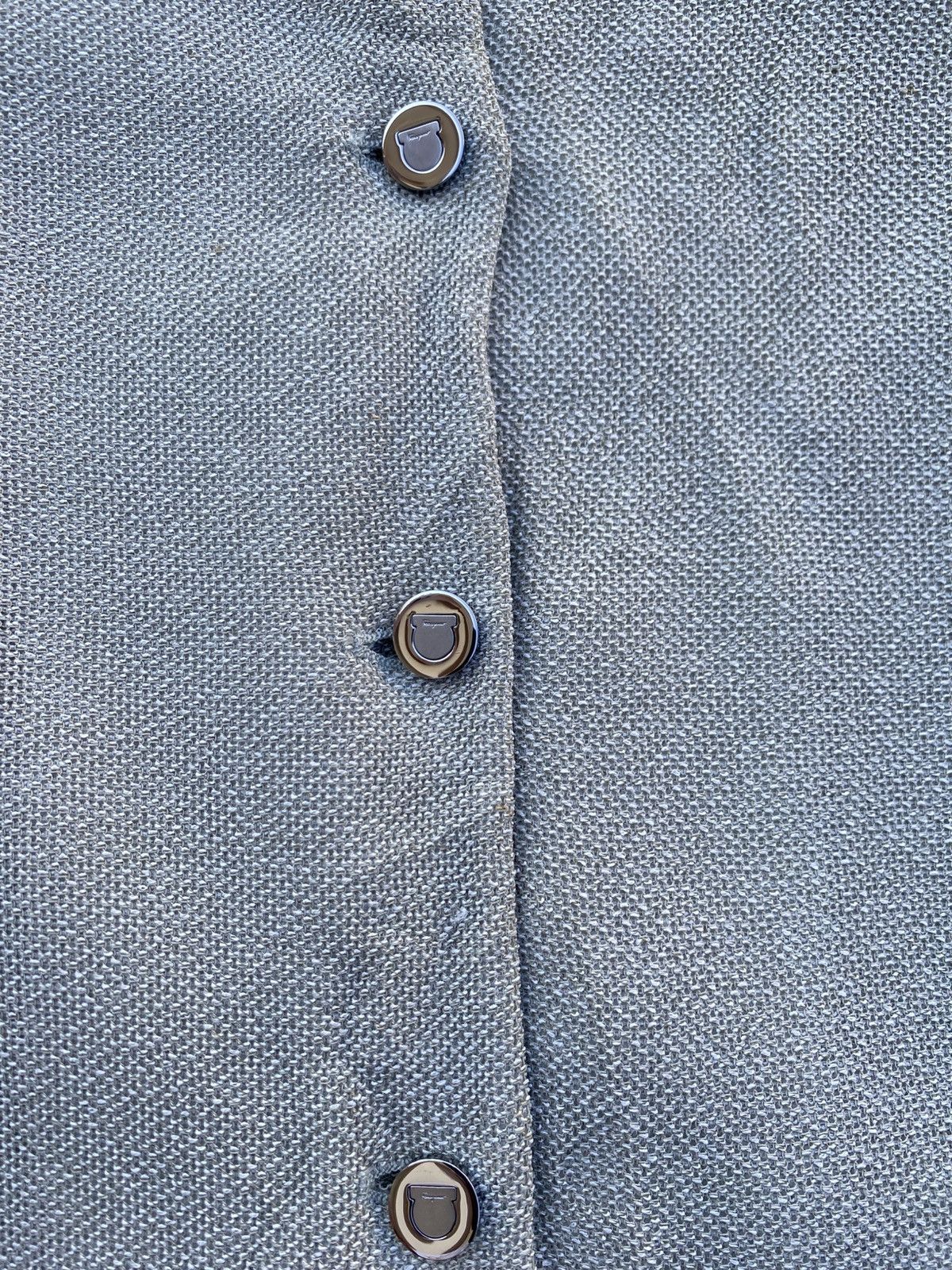 Salvatore Ferragamo Vintage 90s Salvatore Ferragamo Classic Collar Wool Coat Size 34R - 7 Thumbnail