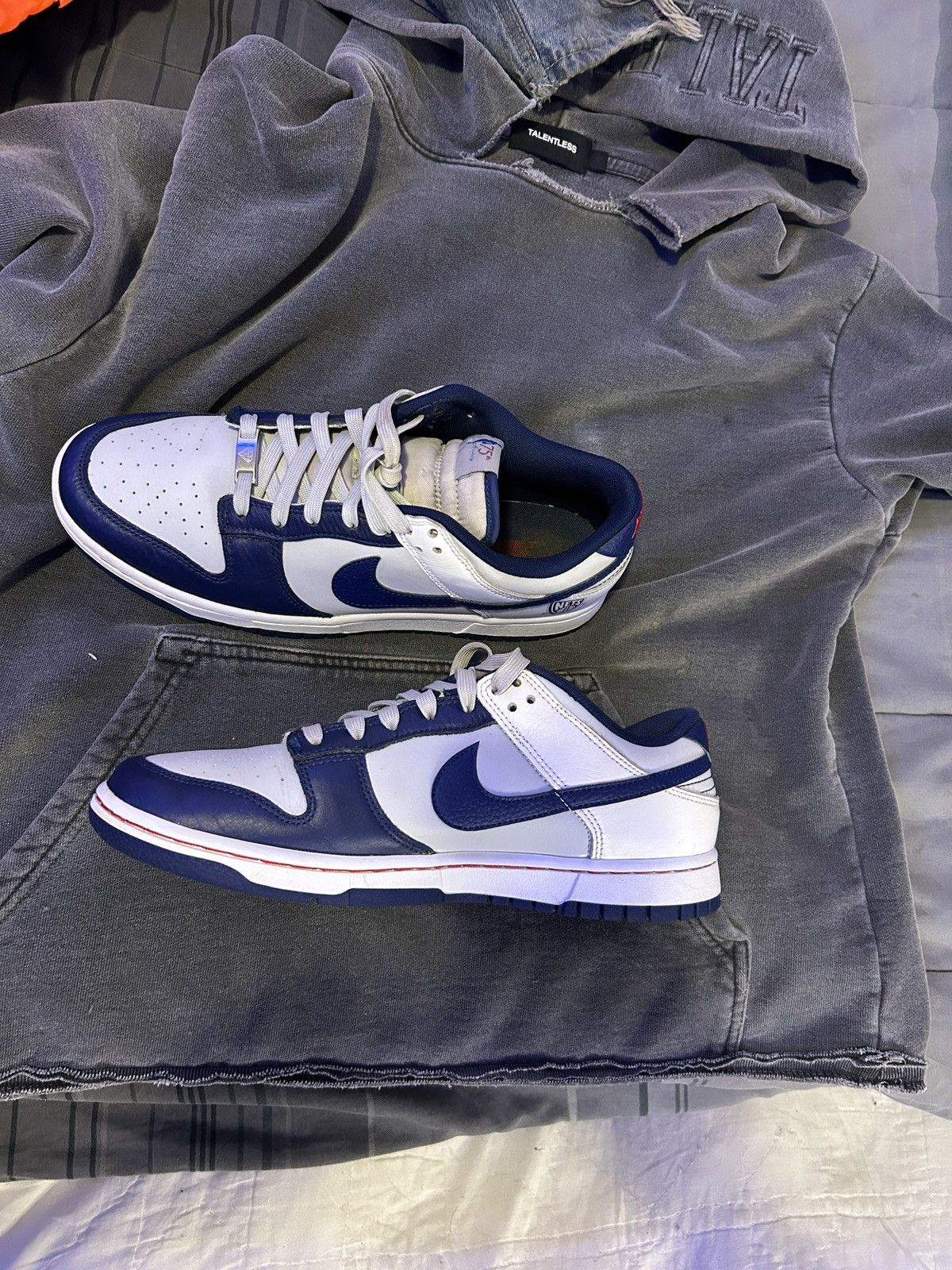 Nike NBA x Nike Dunk Low EMB '75th Anniversary Brooklyn Nets' Size US 11 / EU 44 - 3 Thumbnail