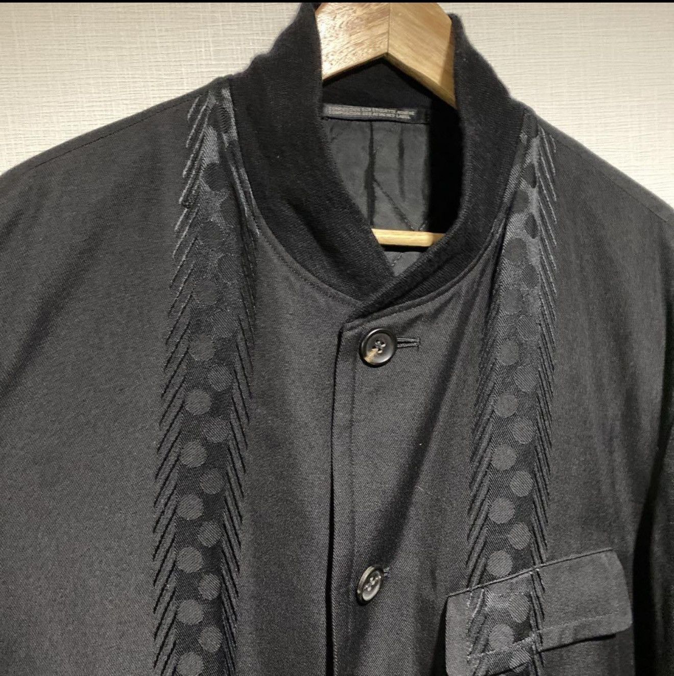Yohji Yamamoto Yohji Yamamoto Pour Homme AW93 Embroidered Quilted Jacket Size US M / EU 48-50 / 2 - 4 Thumbnail