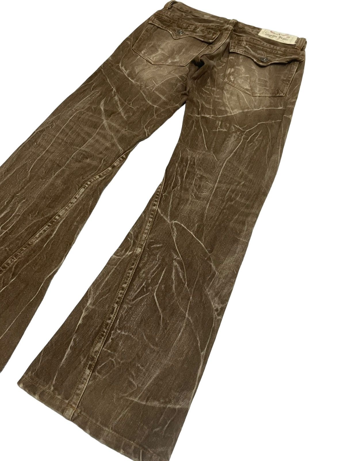 If Six Was Nine × Junya Watanabe × KMRii Antfui Japan Max Claw Mark Flared Distressed Jeans Size US 30 / EU 46 - 11 Thumbnail