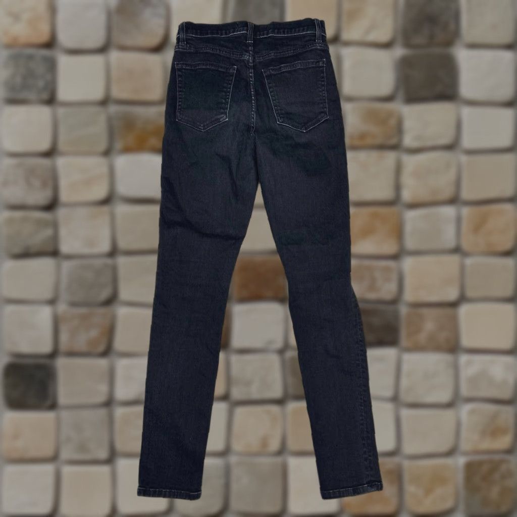 Reformation Reformation Jeans Womens 27 Black Denim Mid Rise Skinny Distressed Pockets 5-Pocket City Preppy Cotton Size 27" / US 4 / IT 40 - 1 Thumbnail