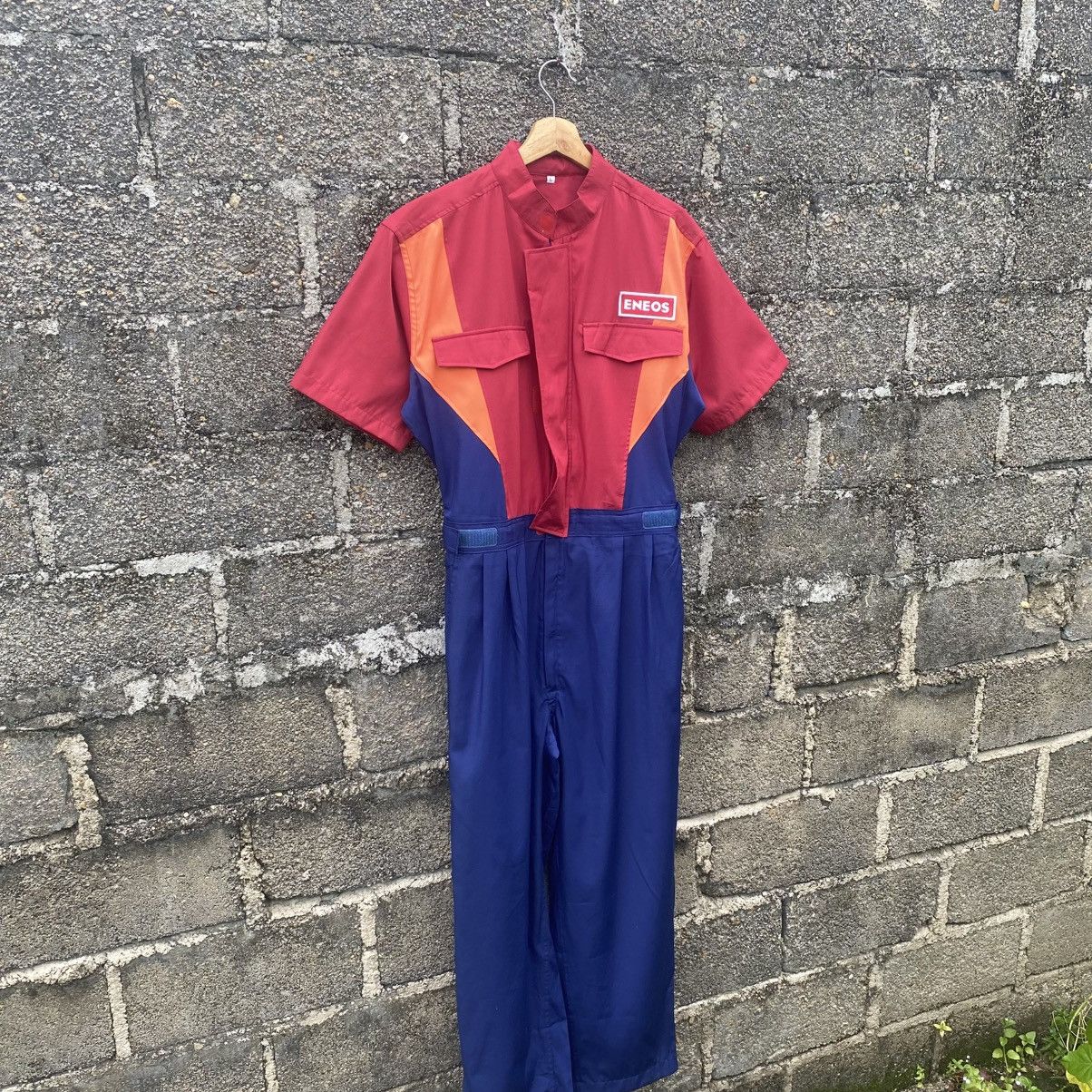 Japanese Brand Vintage Japan Jdn Eneos Oil Jumpsuit Coveralls Short Sleeve Size US 34 / EU 50 - 2 Thumbnail
