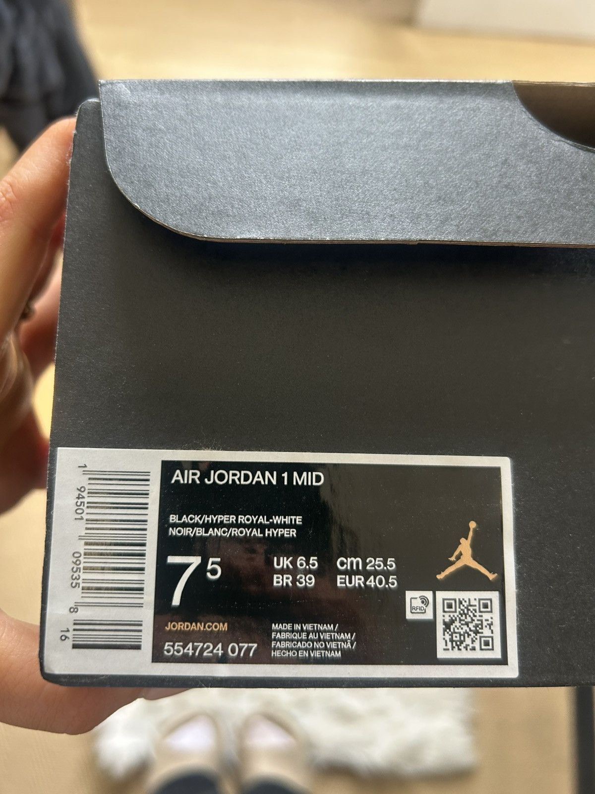Jordan Brand Jordan 1 Mid - Hyper royal Size US 7.5 / EU 40-41 - 9 Thumbnail
