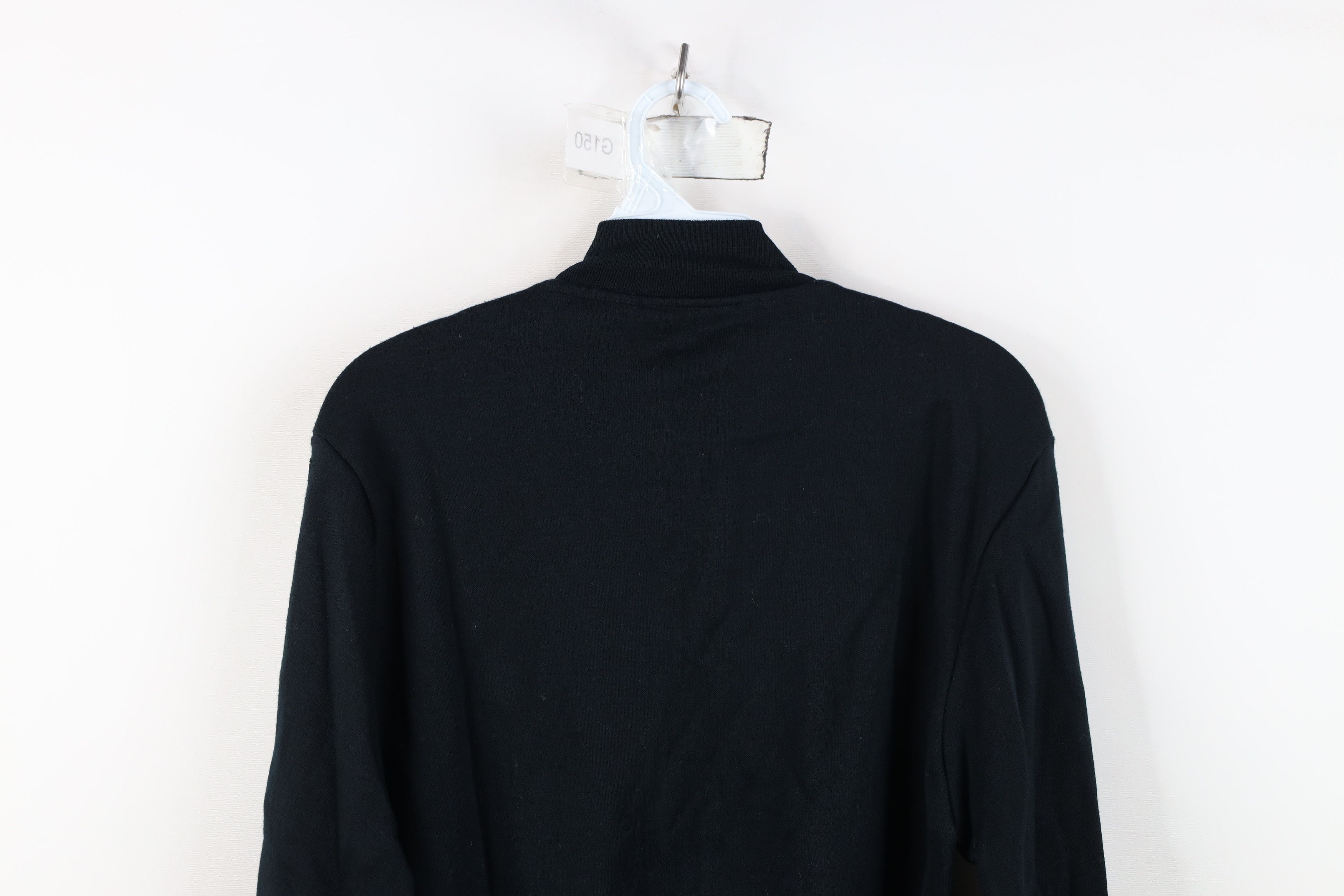 Vintage Deadstock Vintage 90s Streetwear Side Zip Sweatshirt Black Size US L / EU 52-54 / 3 - 12 Thumbnail