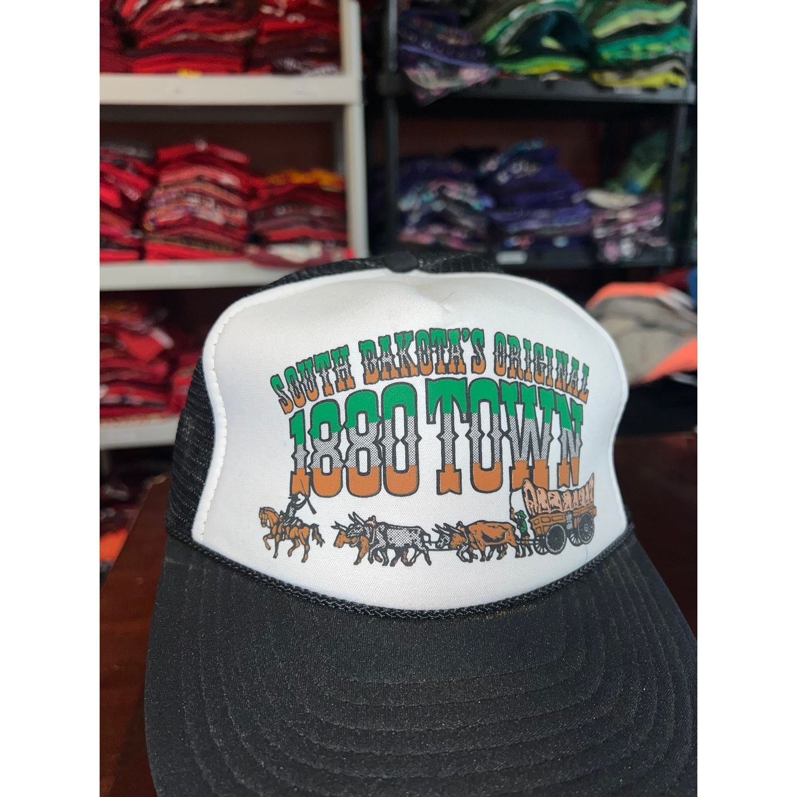 Vintage Vintage South Dakota Snapback Trucker Hat Town Cowboy VTG OS Size ONE SIZE - 2 Thumbnail