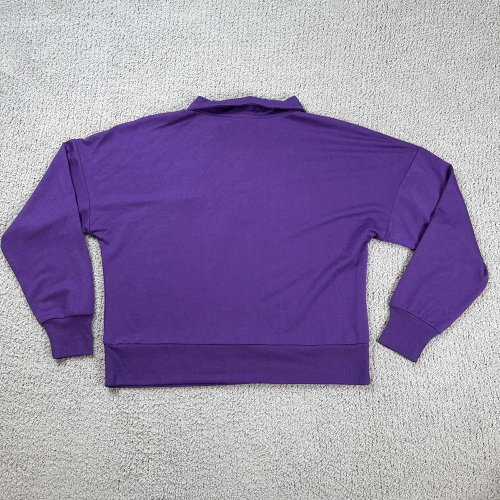 NBA Los Angeles Lakers NBA Purple Collared Sweatshirt Medium Size US M / EU 48-50 / 2 - 3 Thumbnail