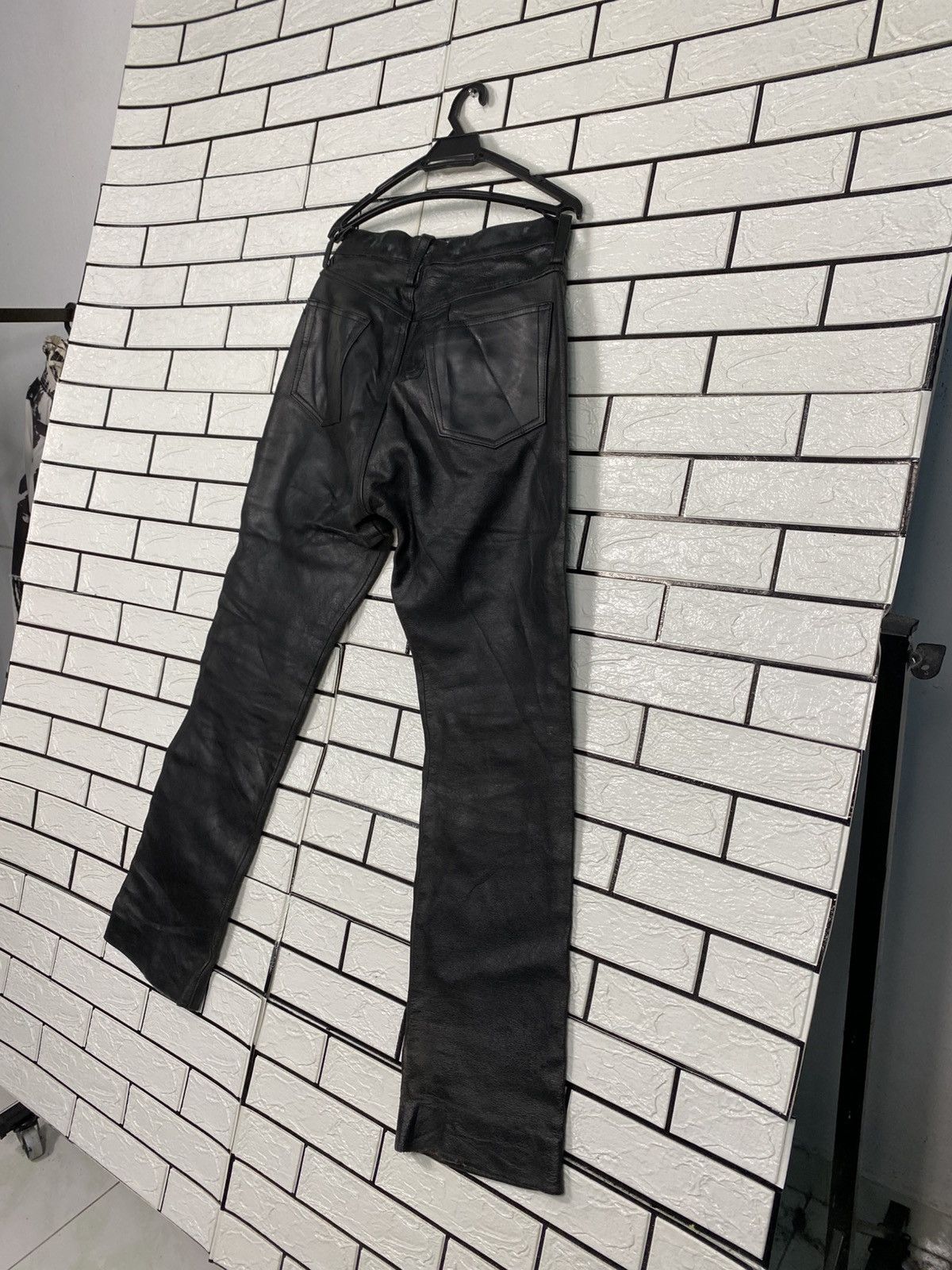 Japanese Brand Vintage Leather Pants Racing Wear Issey Miyake Size US 28 / EU 44 - 10 Thumbnail