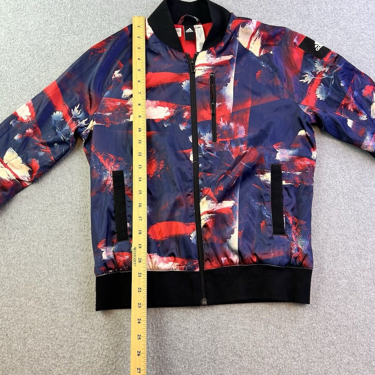 Adidas Adidas Jacket Womens Blue Red Geometric Size XS / US 0-2 / IT 36-38 - 1 Thumbnail