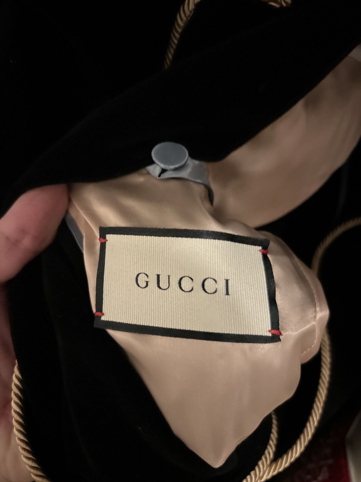Gucci Gucci Velour Embroidered Sequin Blazer (sz44) Size 44L - 5 Thumbnail