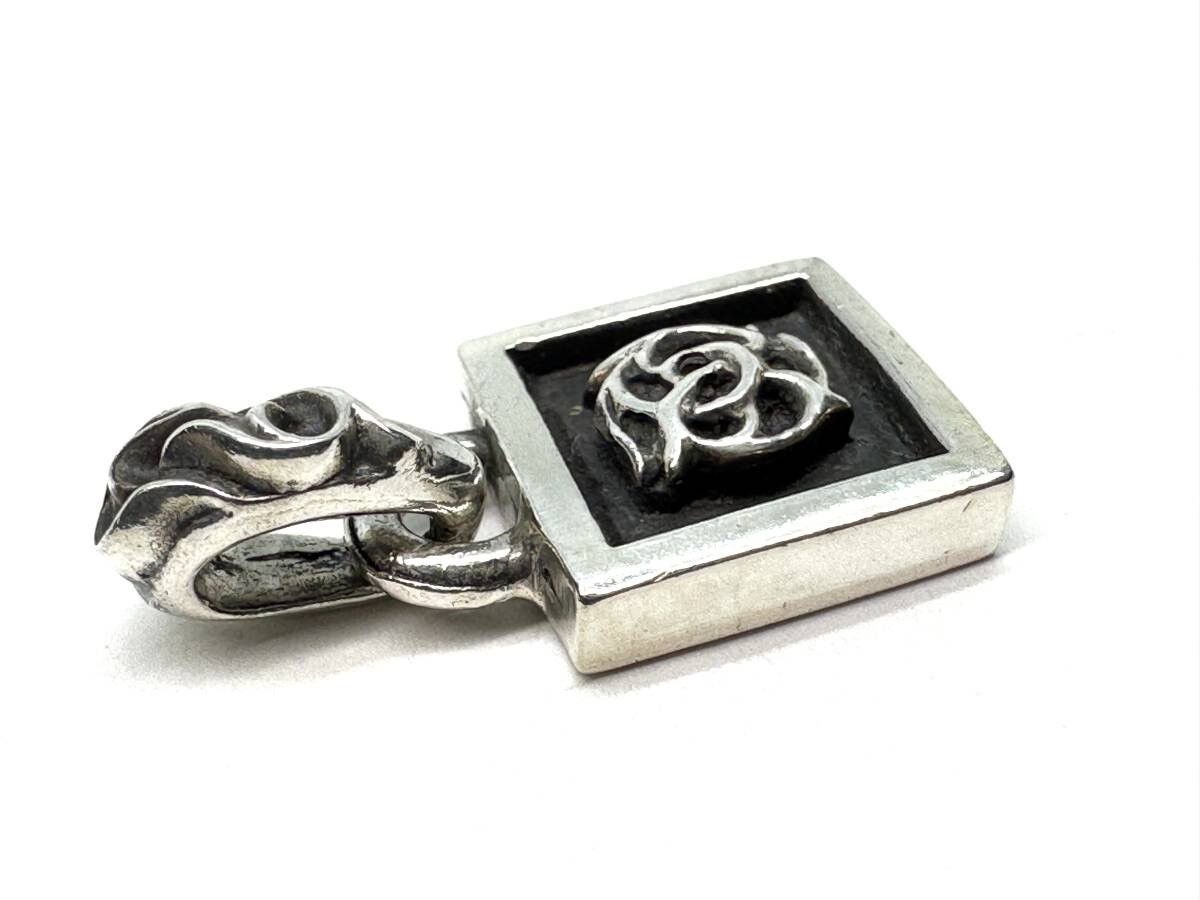 Chrome Hearts framed floral pendant top charm necklace