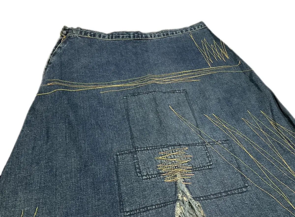 Hysteric Glamour × If Six Was Nine × Japanese Brand ♟️ Sick Y2K Hysteric Glamour Denim Skirt Patchwork Size 29" - 7 Thumbnail