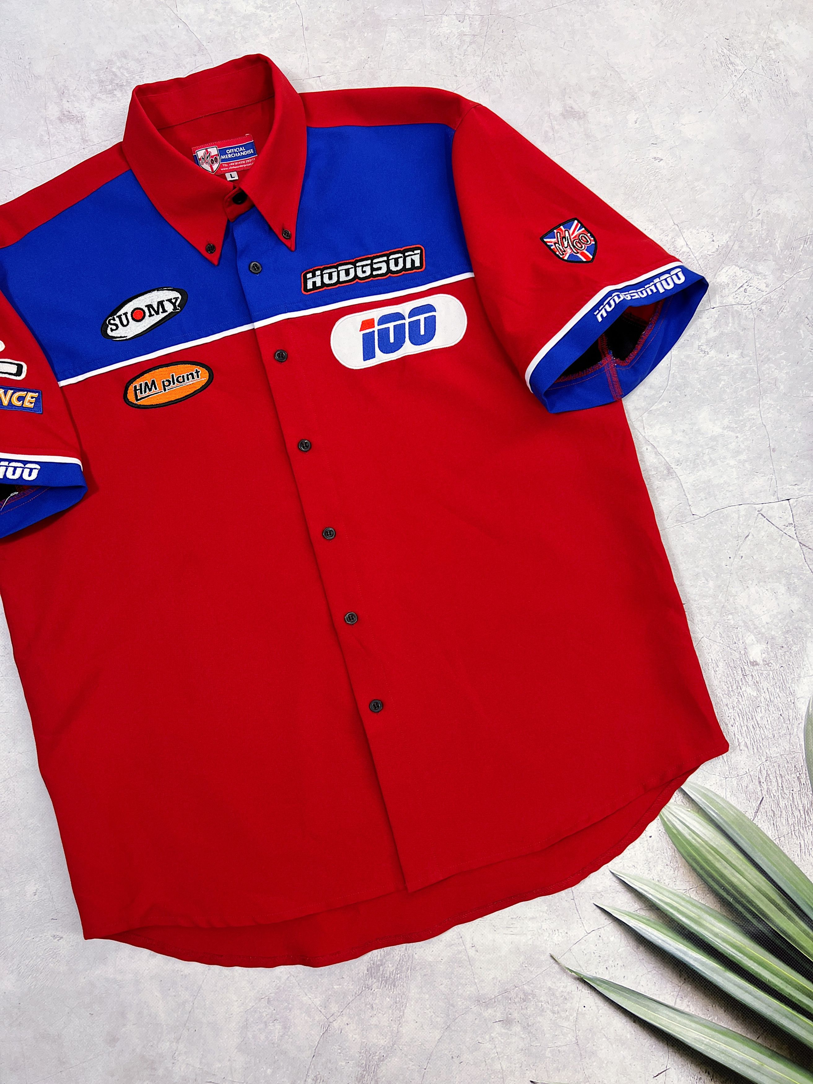 Other Neil Hodgson 100 Racing Shirt Moto GB Suomy HM plant AXO Size US L / EU 52-54 / 3 - 5 Thumbnail