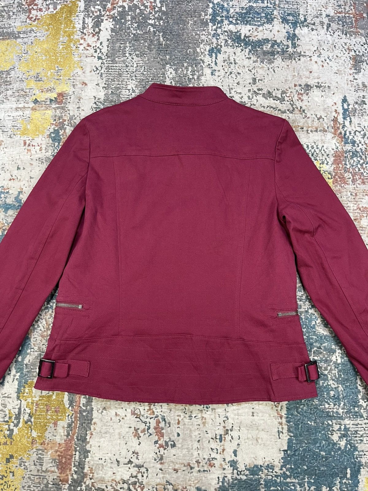 Banana Republic Banana Republic Red Garnet Factory Moto Jacket Size M / US 6-8 / IT 42-44 - 4 Thumbnail