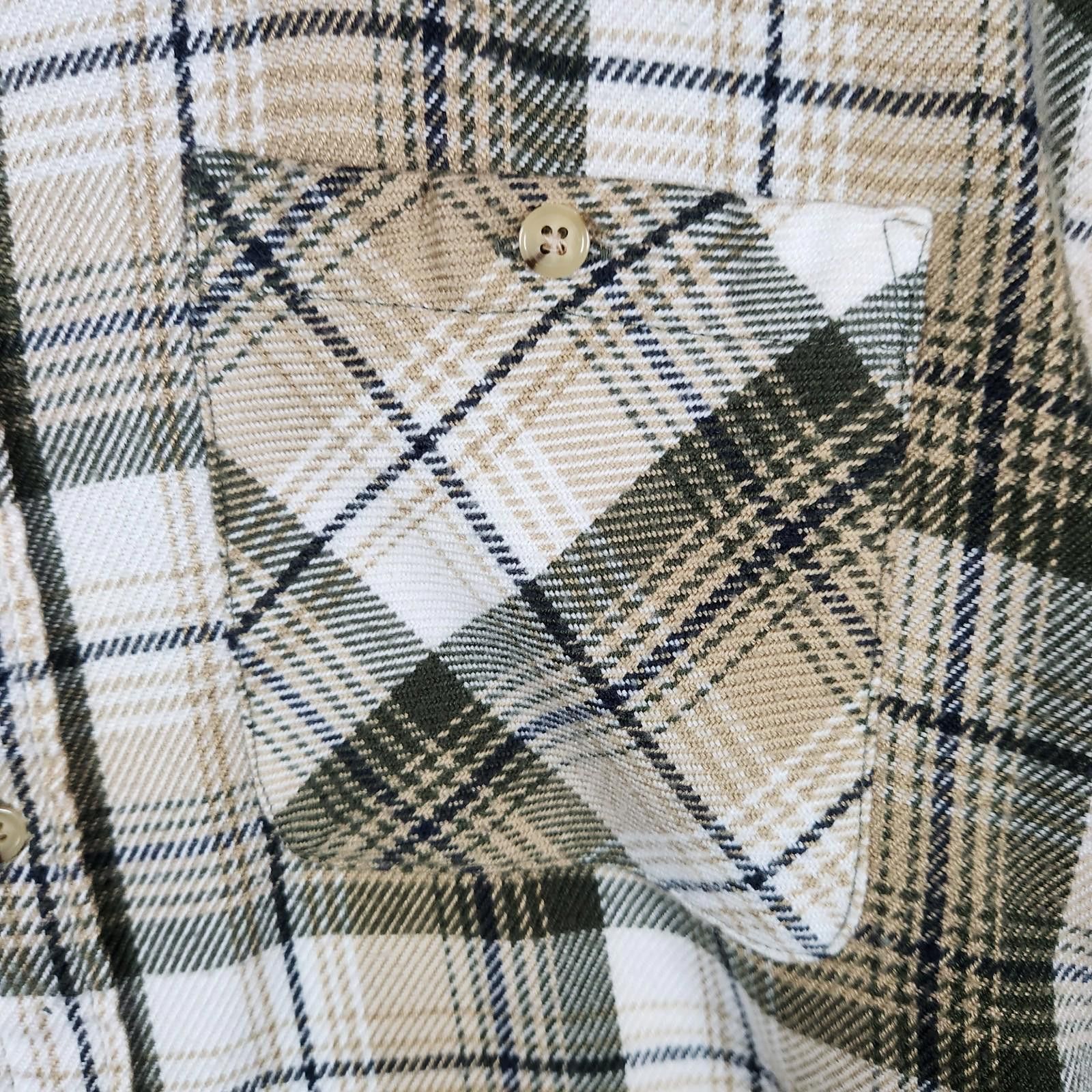 Blair Vintage John Blair Tan Plaid Flannel Size Medium Size US M / EU 48-50 / 2 - 3 Thumbnail