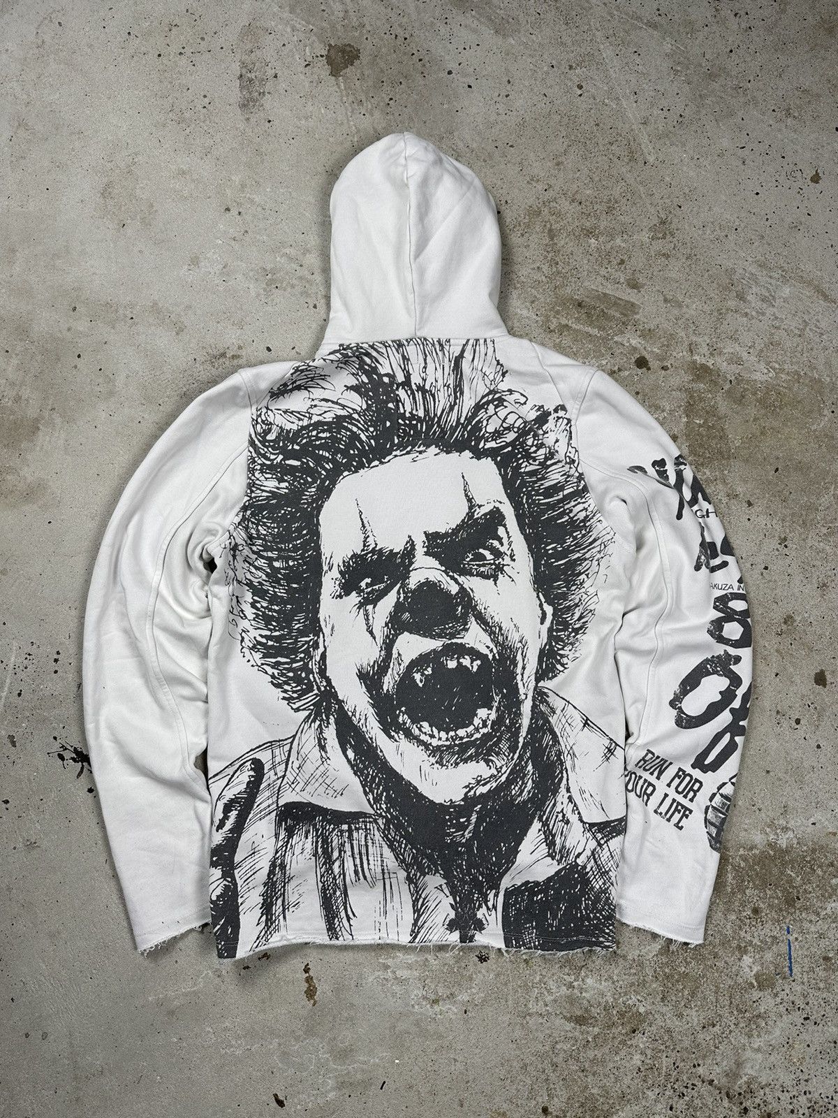 Japanese Brand × Vintage Vintage Y2K Yakuza Mafia Screaming Man Hoodie Archive Size US M / EU 48-50 / 2 - 2 Thumbnail