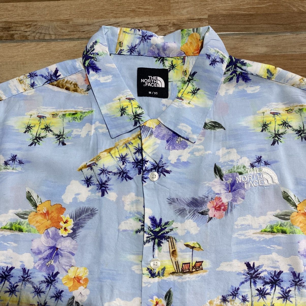 The North Face The North Face Blue Ocean All Over Print Hawaiian Shirt Size US M / EU 48-50 / 2 - 3 Thumbnail