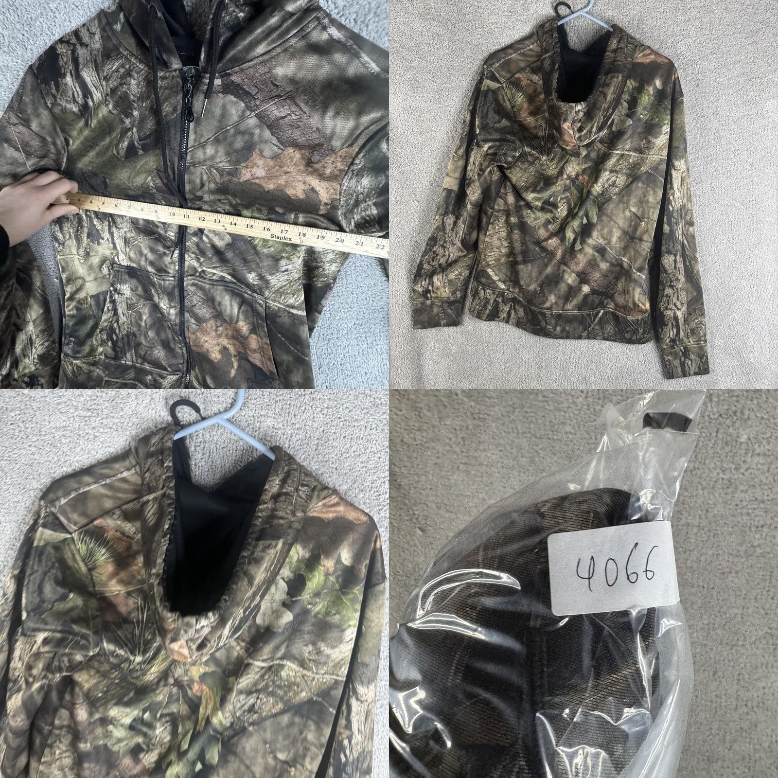 Vintage Mossy Oak Hoodie Mens Medium Brown Camo Full Zip Performance Fleece Hunting Size US M / EU 48-50 / 2 - 8 Thumbnail