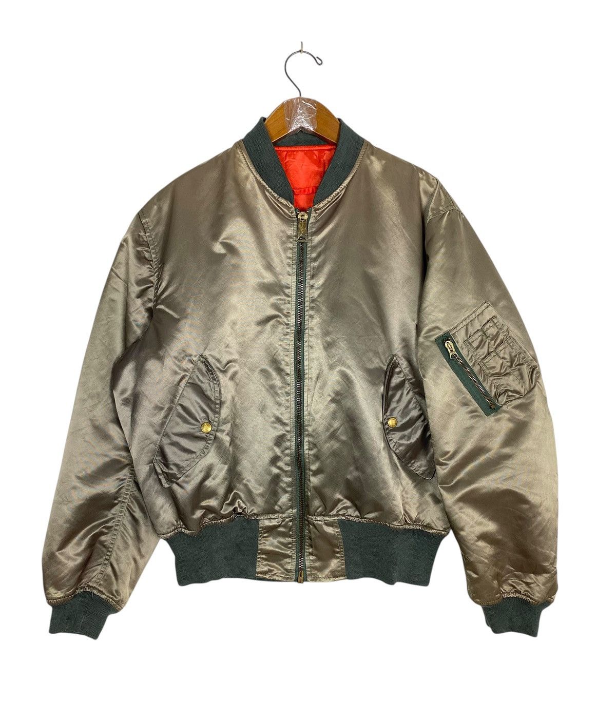 Vintage Vintage Branded Garments MA-1 Reversible Bomber Jacket Usa Size US L / EU 52-54 / 3 - 2 Thumbnail
