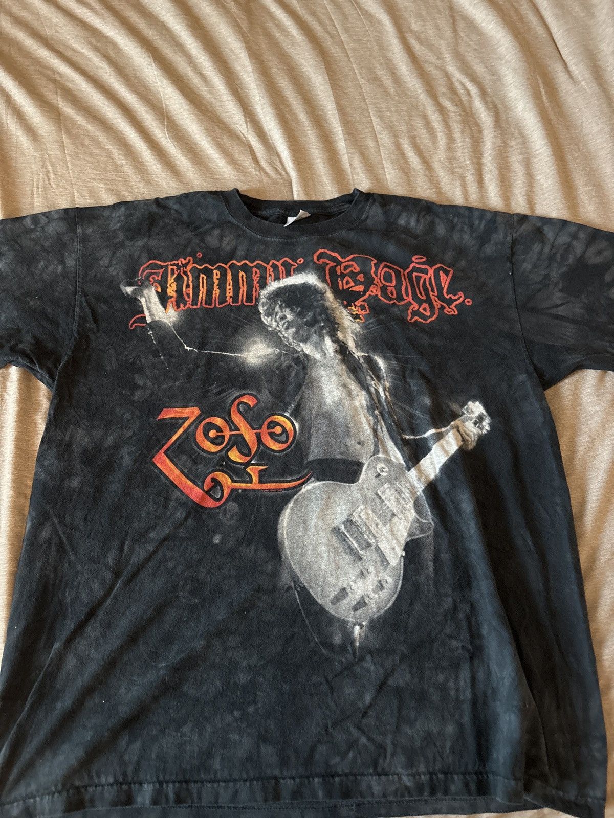 Vintage Led Zeppelin Jimmy Page Vintage Tee Size US XL / EU 56 / 4 - 1 Thumbnail