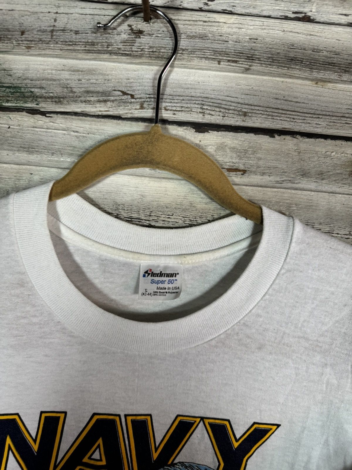 Vintage Vintage 1980s Navy Midshipmen shirt Size US L / EU 52-54 / 3 - 6 Thumbnail