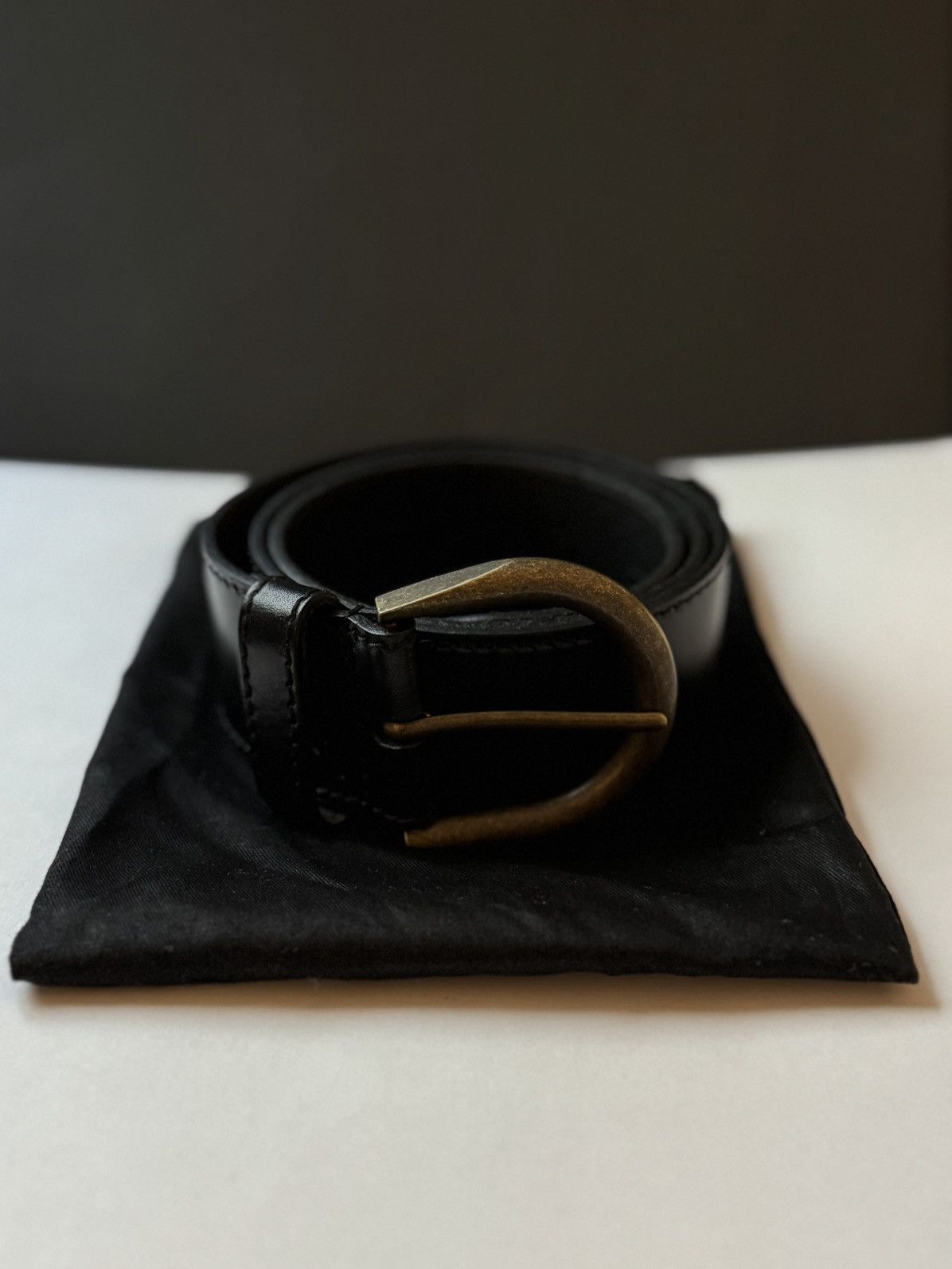 Saint Laurent Paris Saint Laurent Paris Men’s Leather Belt Size ONE SIZE - 2 Thumbnail