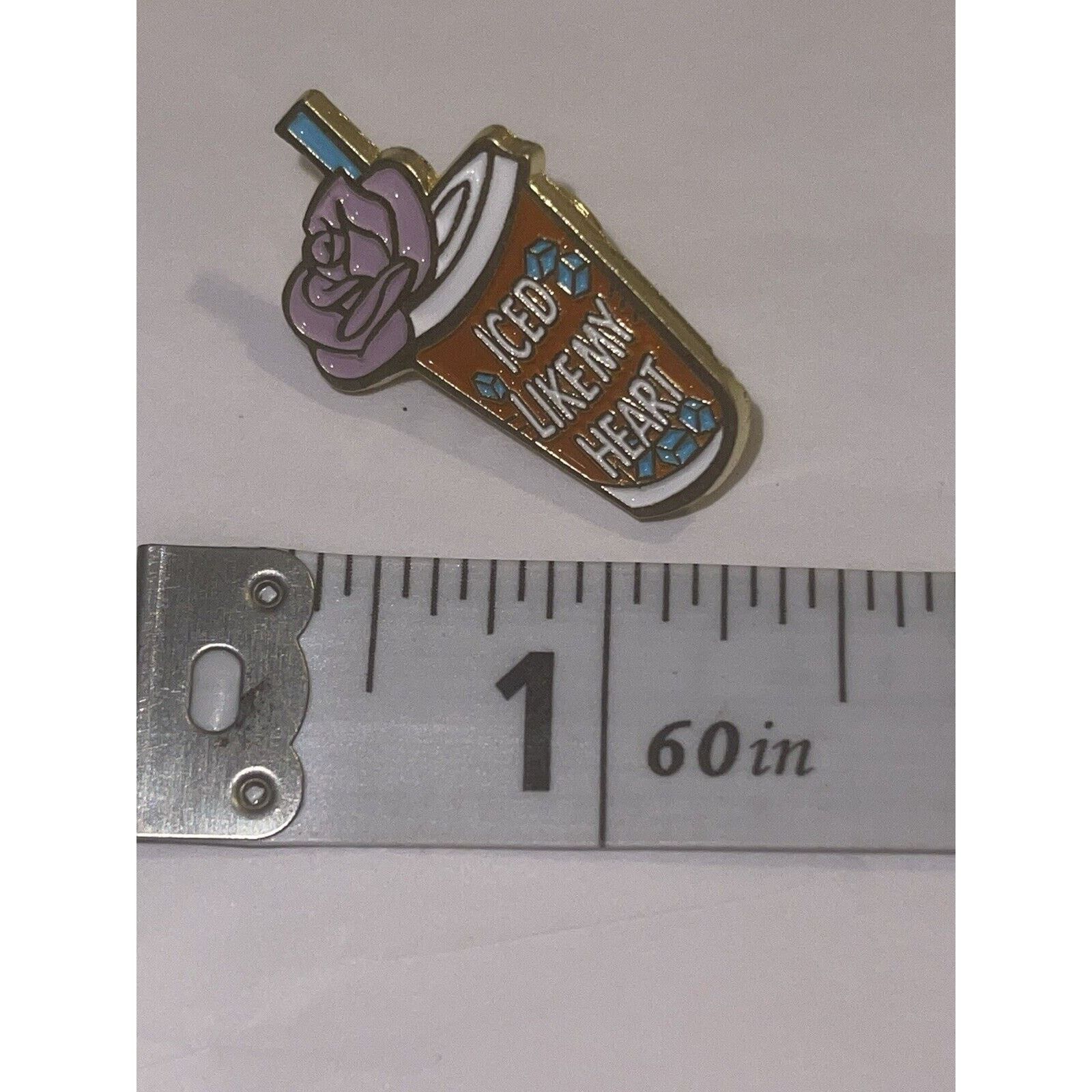 Other Iced Like My Heart Coffee Tea Latte Pin Brooch Size ONE SIZE - 1 Preview