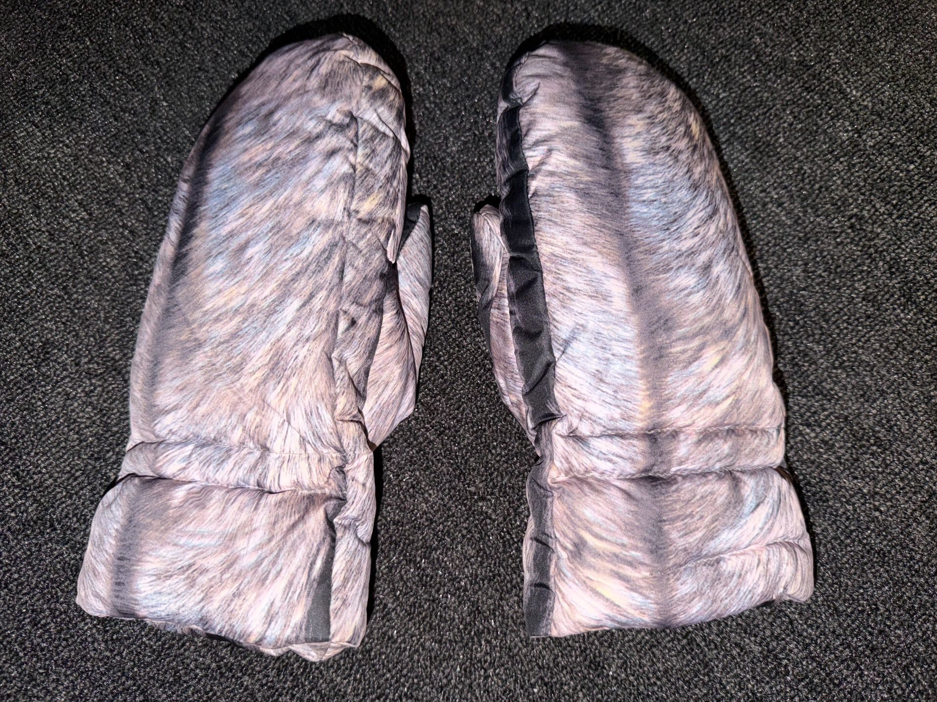 MM6 MM6 Fur Pattern Down Trapper Gloves Size ONE SIZE - 1 Thumbnail