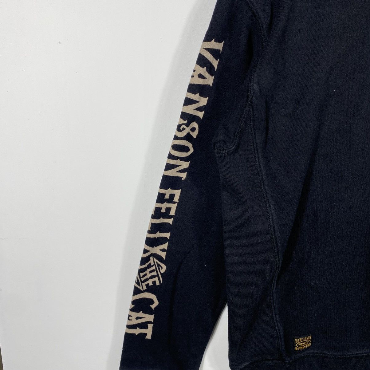 Vanson Leathers VANSON LEATHERS x FELIX The Cat Embroidery Sweatshirt Size US L / EU 52-54 / 3 - 6 Thumbnail
