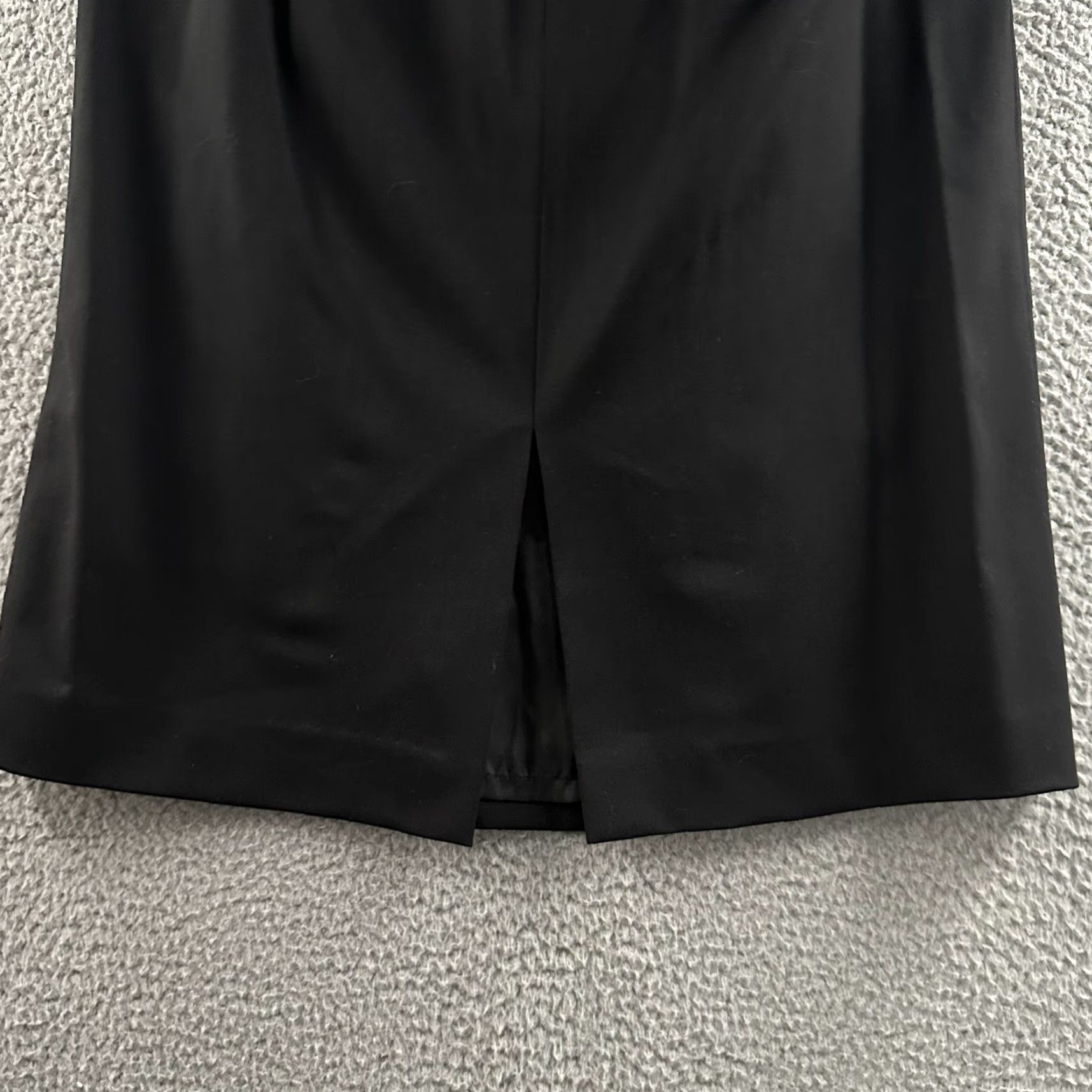 Vintage VINTAGE Lafayette 148 New York Womens Skirt Black 12P Petite Career Lined Wool Blend Knee Length Pencil Wool Blend Spandex Lined Women Skirt Mens? Size 34" / US 12 / IT 48 - 7 Thumbnail