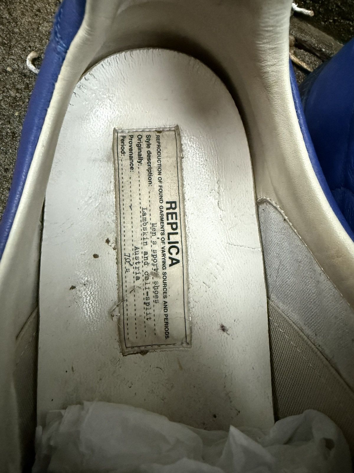 Maison Margiela Maison Margiela Blue GAT 43 Size US 10 / EU 43 - 8 Thumbnail