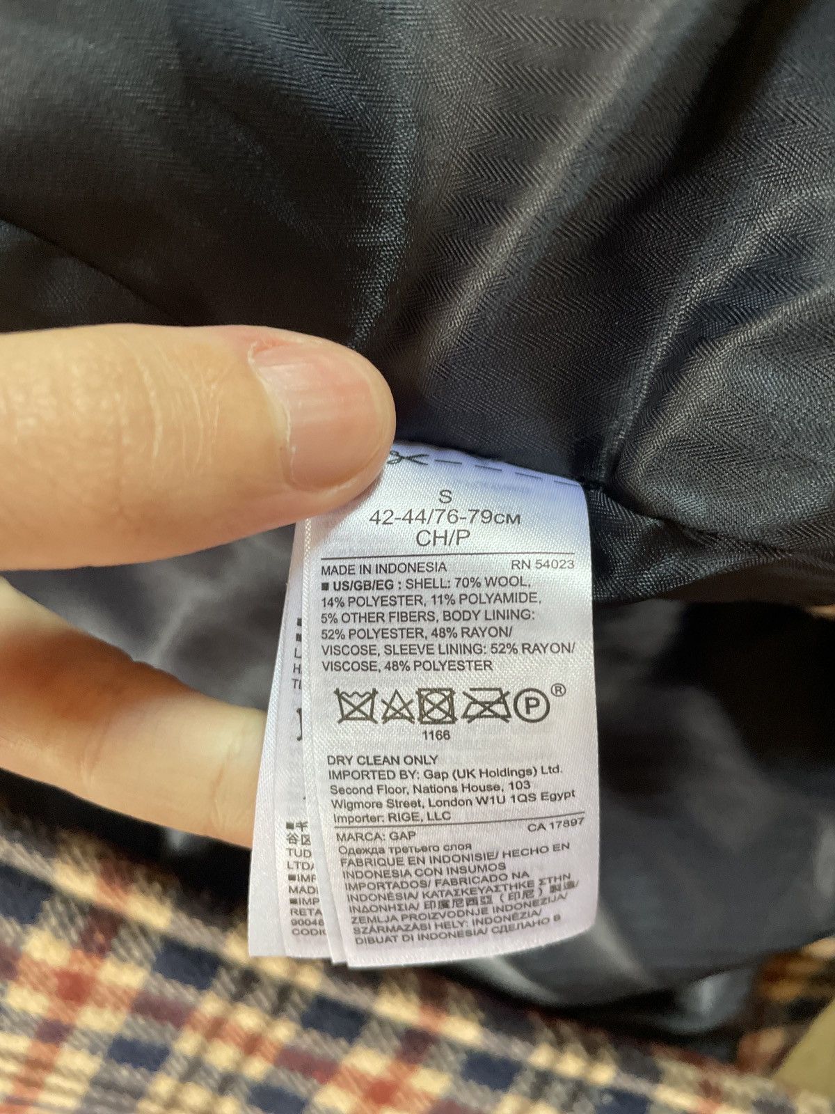 Gap 2017 GAP GQ UNITED ARROWS HOUNDSTOOTH COAT tweed herringbone Size US S / EU 44-46 / 1 - 13 Thumbnail