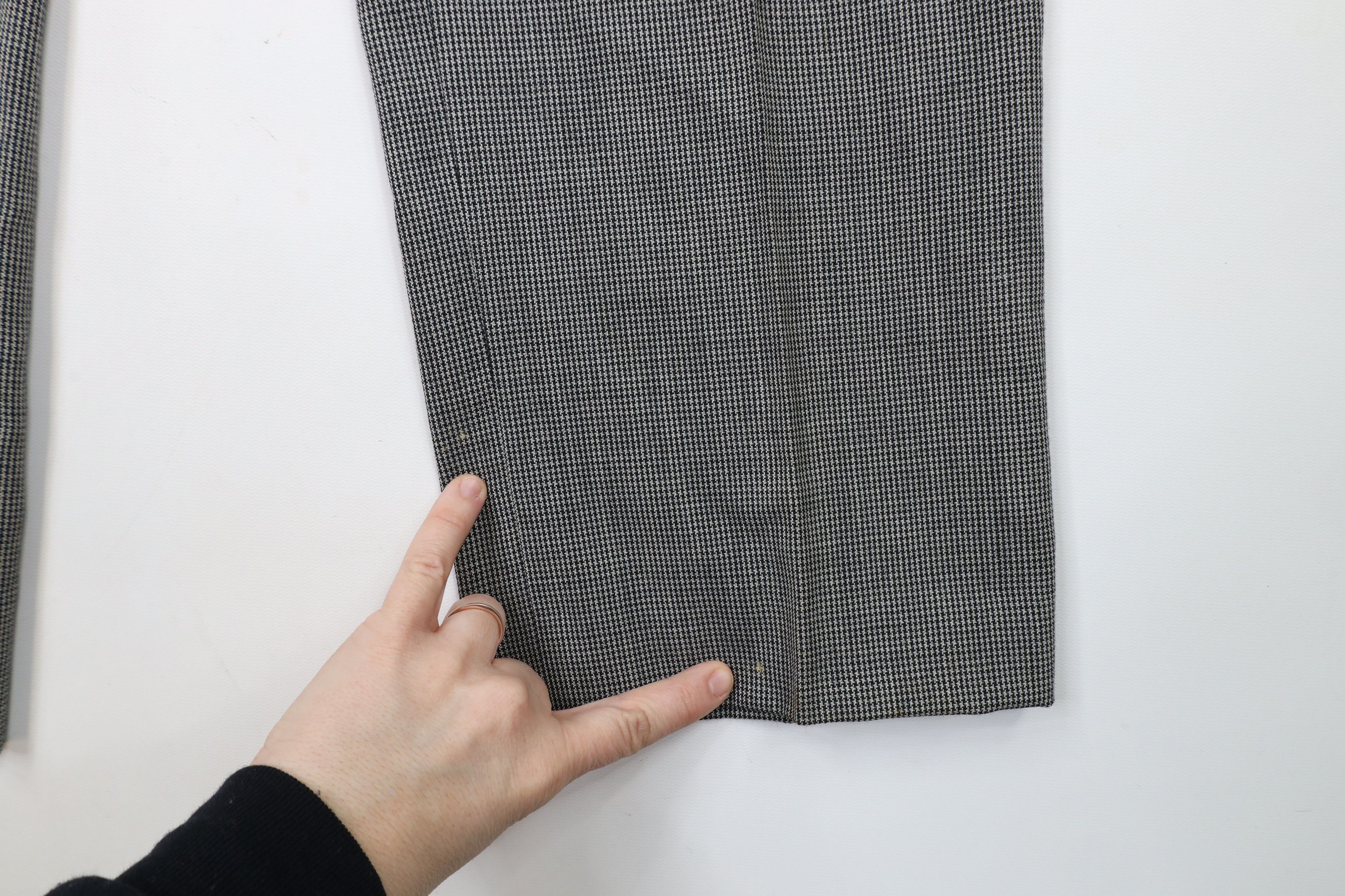 Vintage Vintage 90s Streetwear Houndstooth Wool Chino Pants USA Size US 36 / EU 52 - 5 Thumbnail