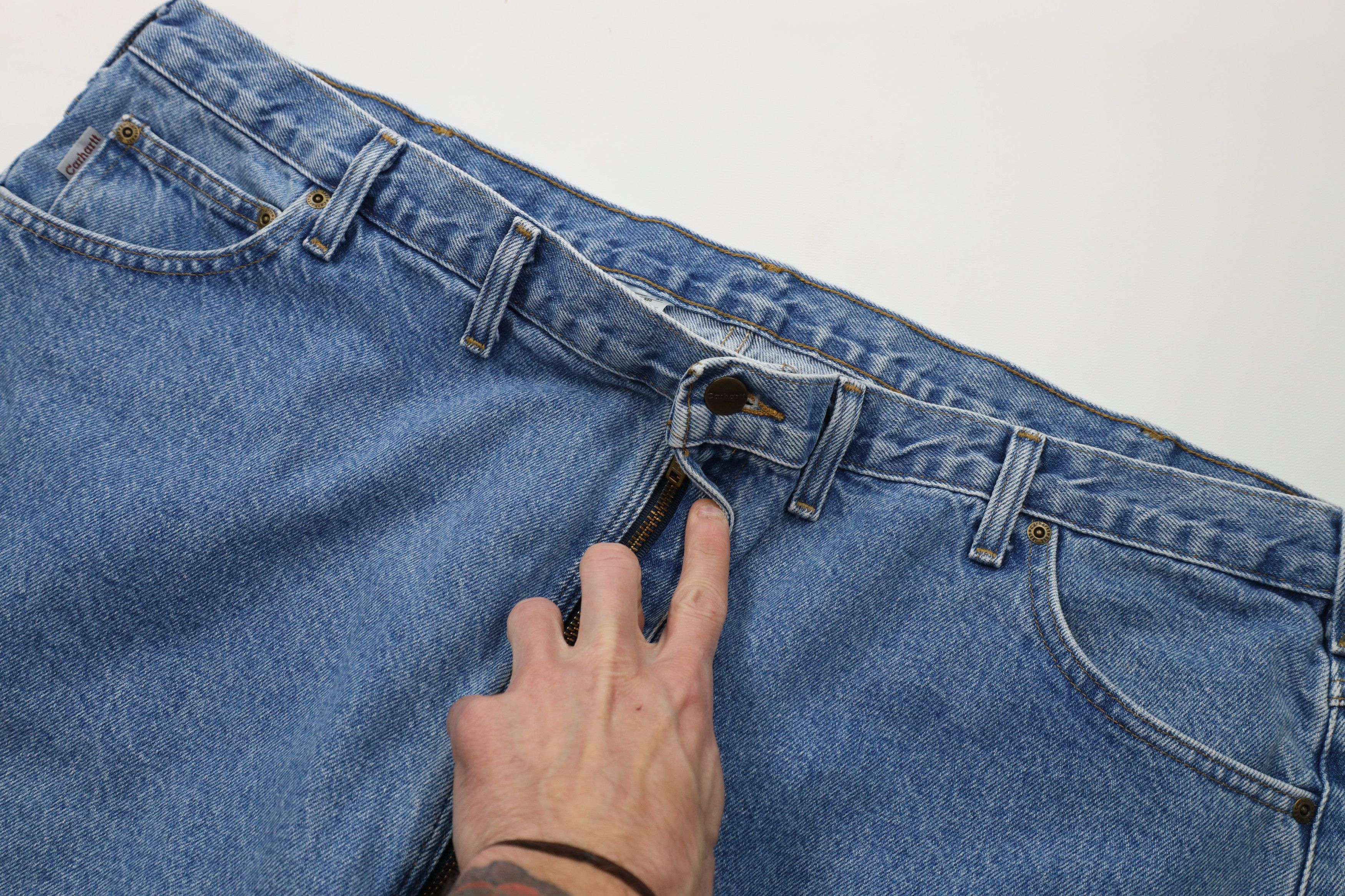 Carhartt Vintage Y2K Carhartt Spell Traditional Fit Denim Jeans Blue Size US 44 / EU 60 - 7 Thumbnail