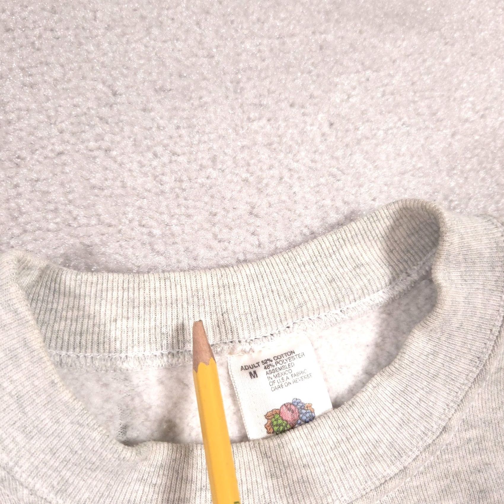 Fruit Of The Loom Fruit of the Loom Sweatshirt Womens M Gray Kitten Flower Pots Graphic Size M / US 6-8 / IT 42-44 - 7 Thumbnail
