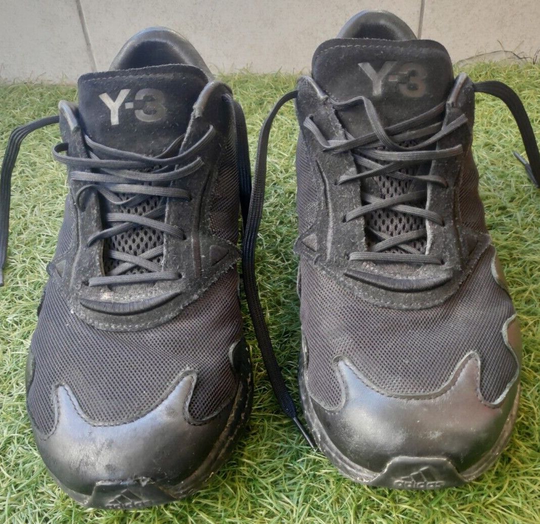 Adidas × Y-3 Adidas Boost Y-3 Rhisu Run Black Yohji Yamamoto FU8504 Size US 11 / EU 44 - 2 Thumbnail