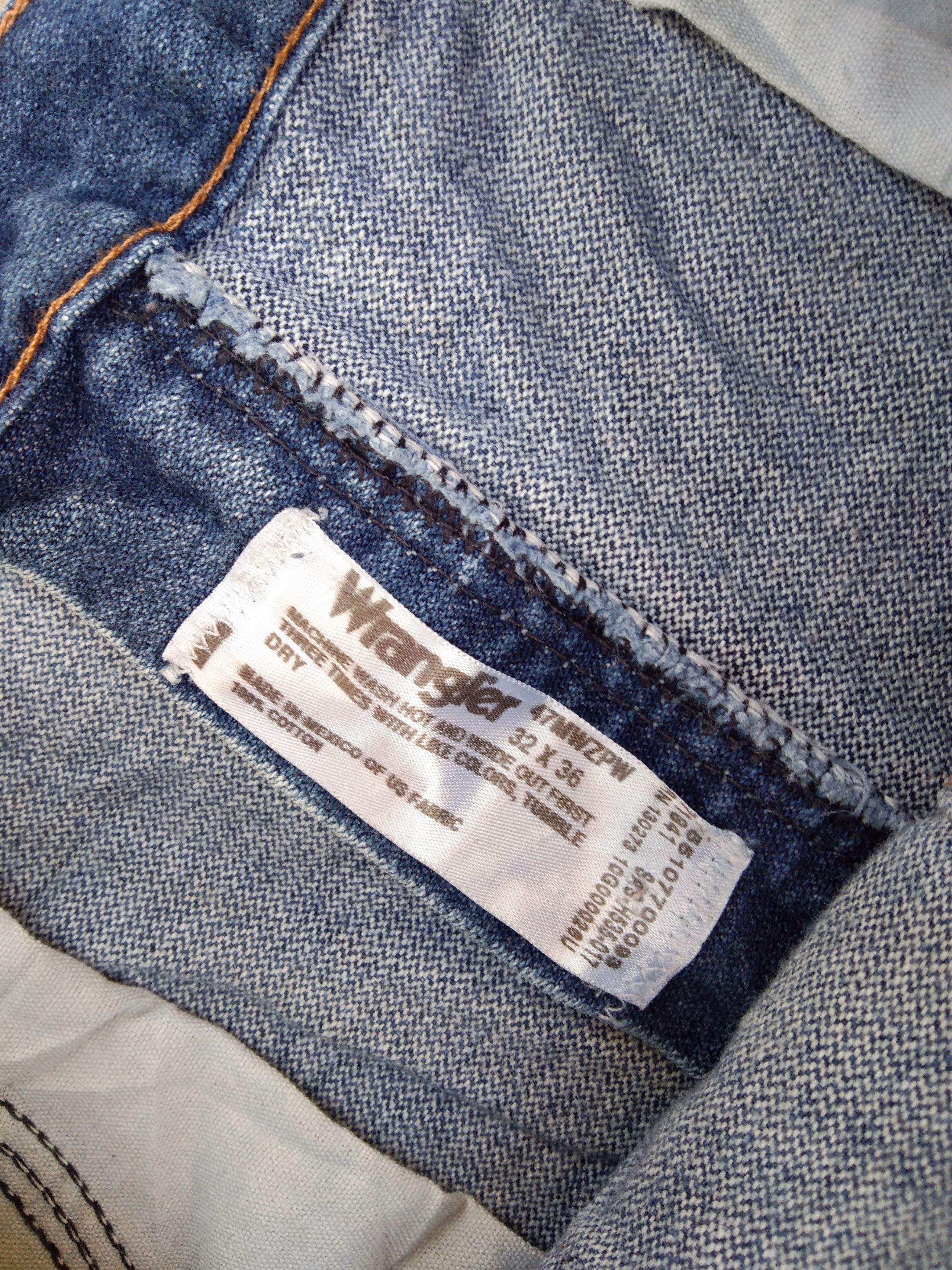 Wrangler 90s Vintage Wrangler Distressed Jeans 32x36 Size US 32 / EU 48 - 6 Thumbnail