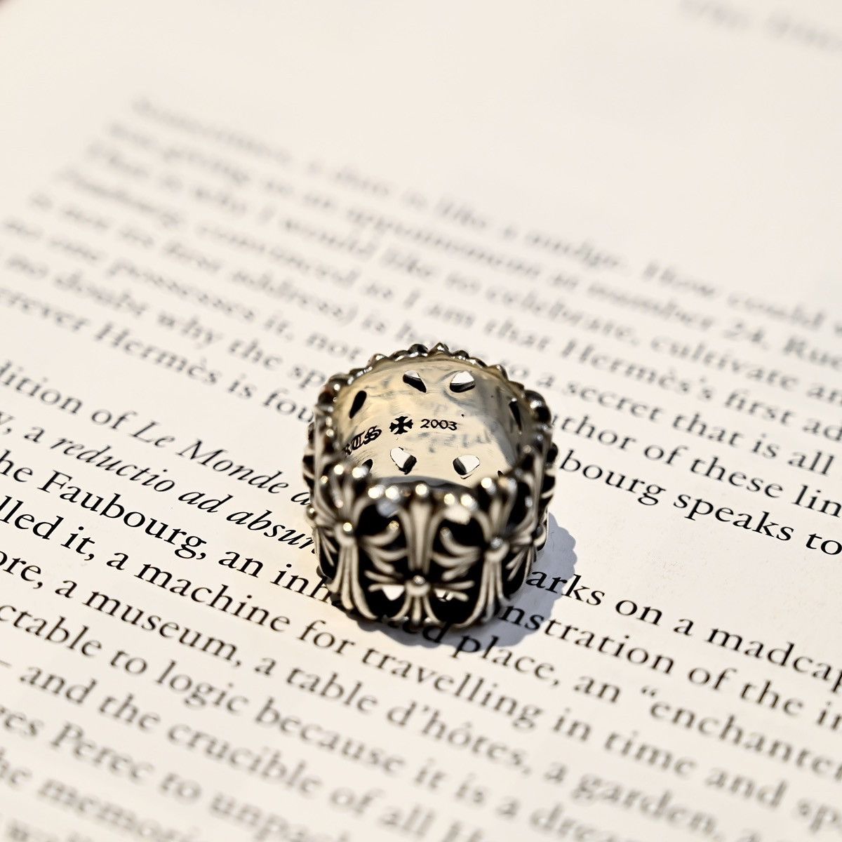 Chrome Hearts CHROME HEARTS CEMETERY RING SILVER Size 26 - 9 Thumbnail