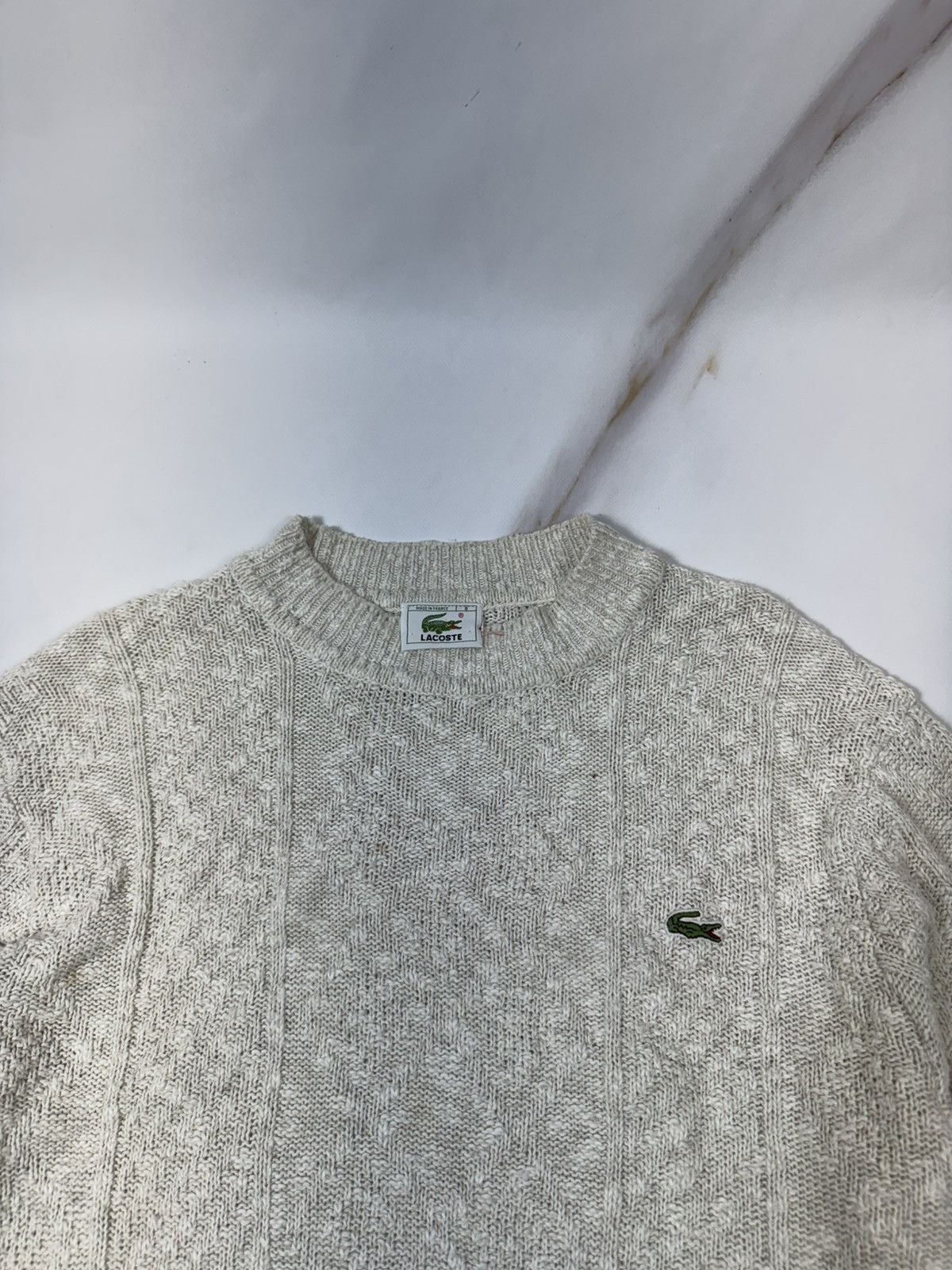 Lacoste Vintage Lacoste Knit Crewneck Sweater Size US XL / EU 56 / 4 - 3 Thumbnail
